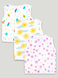 Extra Soft Muslin Cotton Jhabla Cloth for Baby | Space, Sun and Star Print | Print May Vary
