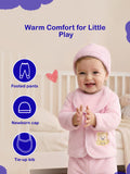 Unisex Baby Winter Wear – Pack of 5 Cozy Set with Cardigan, Pants, Footed Pants, Cap & Bib