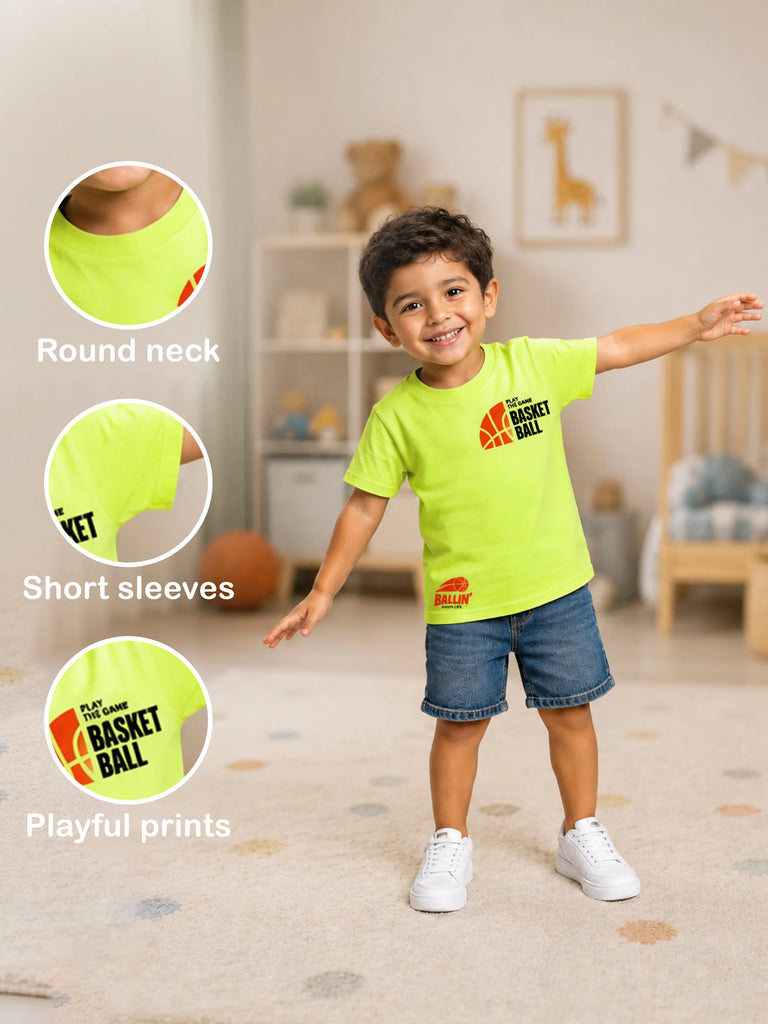 Bamboo Fabric Unisex Half Sleeve T-Shirt Pack of 3 – Basketball, Beach Boy & Cat Graphic Print Combo