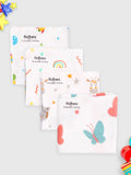 Muslin Premium ultra Soft doubled layer Napkin Multicolor - Pack of 4