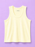 BambooTEC™ Bamboo Kids Vest Pack of 4 – Yellow Sleeveless Vests