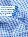 Boys Cotton Blue Gingham Check Shirt