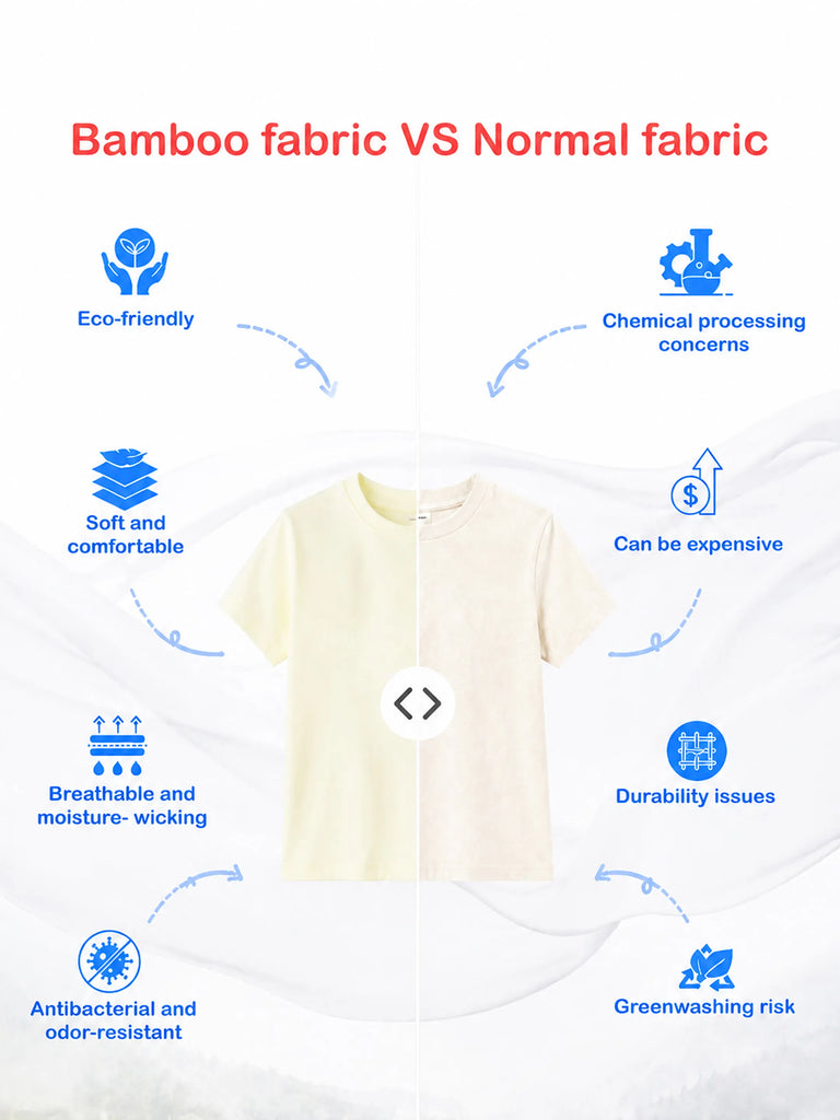 Unisex Bamboo Fabric Cream Happy World Print Oversized T-Shirt