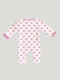 Set of 4 Organic Rompers – Dino, Star, Heart & Leaf