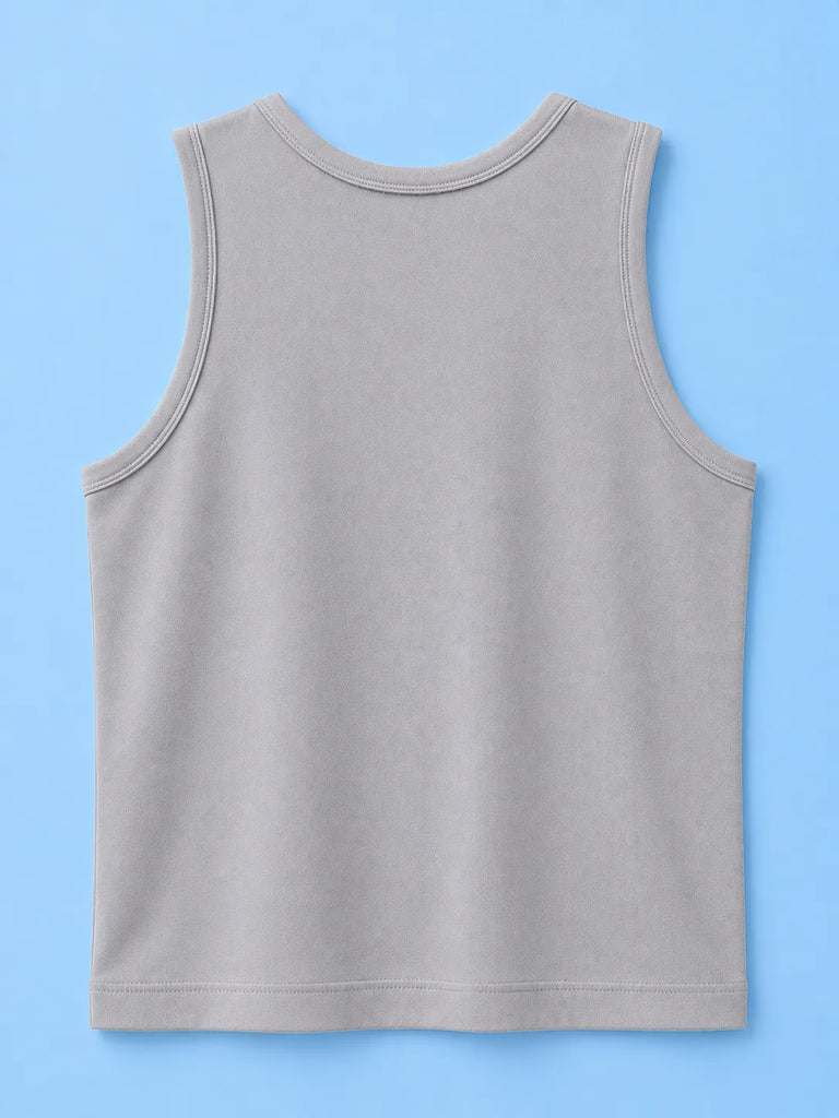 BambooTEC™ Boys Bamboo Fabric Grey Solid Vest