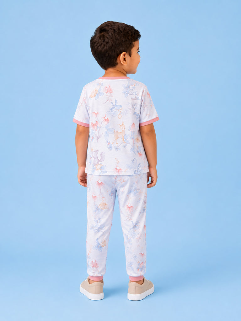 BambooTEC™ Unisex Bamboo Fabric Bunny Blossom Print T-Shirt & Pyjama Set