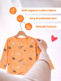 Organic Cotton Baby T-Shirt & Pyjama Set Pack of 2 – cherry & Football Print Full Sleeve