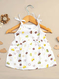 Premium Extra Soft Muslin Baby Girls Frock | Cute Car Print