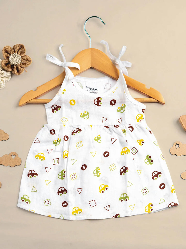 Premium Extra Soft Muslin Baby Girls Frock | Assorted Cute Prints