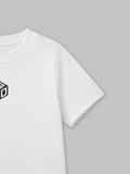 Light Organic Cotton White Graphic Print Half Sleeve T-Shirt | Unisex