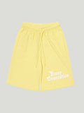 Kidbea Boys Summer Co-Ord Set | Cotton T-Shirt and Shorts for Kids | Yellow