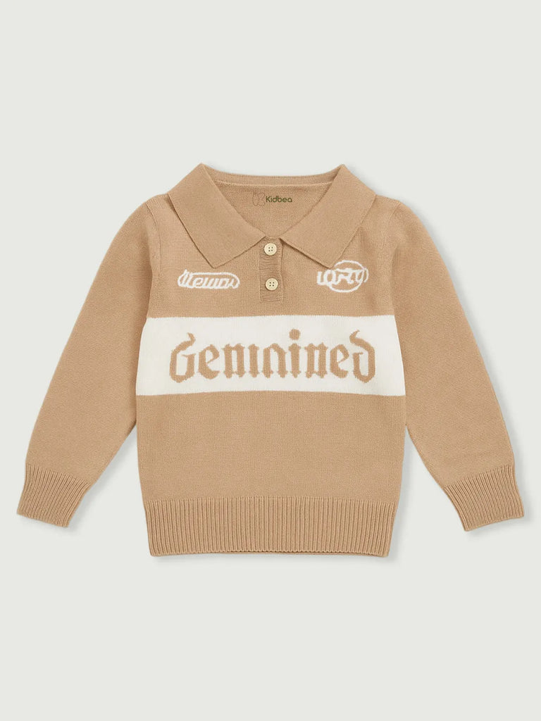 Cozy Winter organic cotton Set for Baby Boys | Polo & Pant Co-ord
