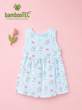 BambooTEC™ Bamboo Muslin Girls Frock – Cute Puppy & Cherry Prints | Pack of 2