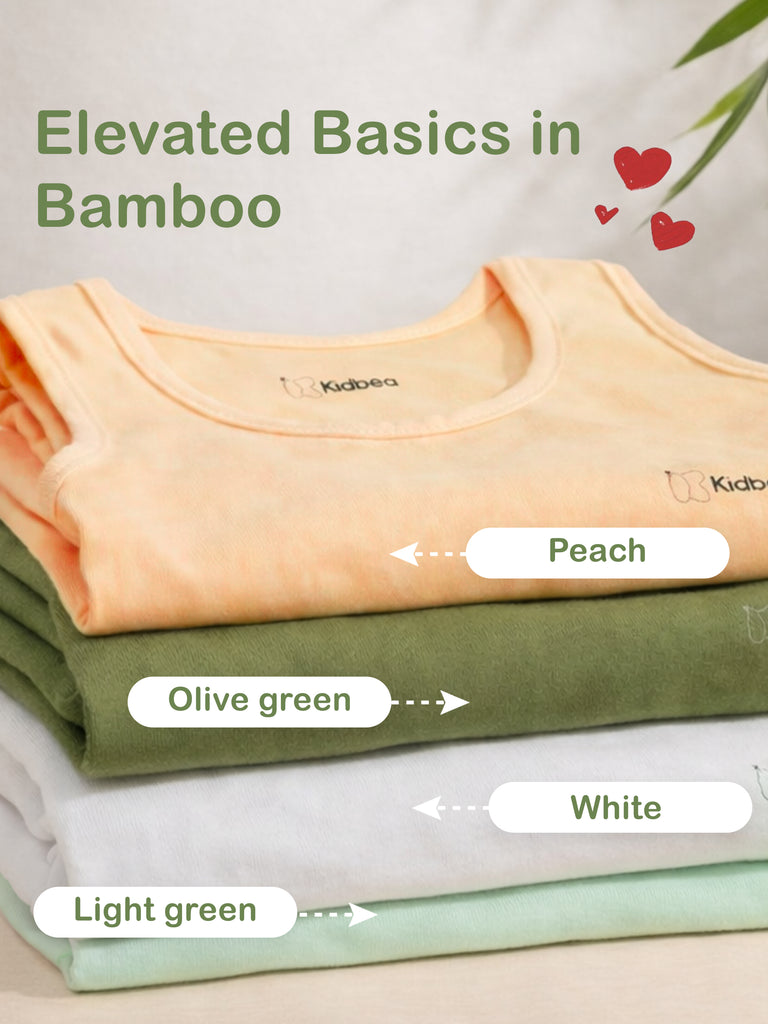 White Bamboo Vest for Boys – Soft Lightweight & Breathable