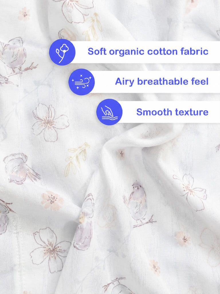 BambooTEC™ Unisex Bamboo Fabric Butterfly Print Romper