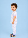BambooTEC™ Unisex Bamboo Fabric Blossom Bouquet Print T-Shirt & Pyjama Set