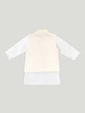 Boys Ethnic Wear Set | Kurta Pajama with Stylish Nehru Jacket | Festive Traditional Outfit for Kids | White