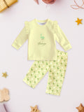 100% Organic Bamboo Co-Ord Set Combo for Girls – Pack of 2 | Soft, Breathable & Stylish Nightwear (Yellow & Pink Print)