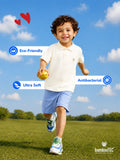 Boys Bamboo Fabric Cream Polo T-Shirt