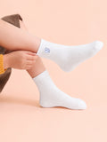 Bamboo Fabric Kids Ribbed Crew Socks
