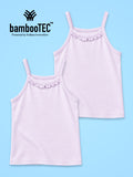 BambooTEC™ Girls Camisole Pack of 2 – Lavender Ruffle Strap Tops