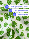 Organic Cotton Unisex Kids Co-ord Set – Soft Breathable Leaf Print T-Shirt & Shorts Set