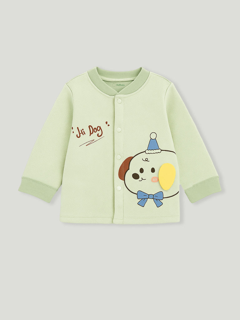 Baby Winter organic cotton  Set | Cute Dog Print Sweater & Pant