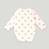 Kidbea 100% Organic cotton baby onesies & Cap Unisex | Pizza - Yellow