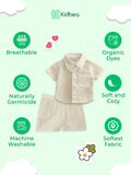 Light Linen Shirt & Pant Off-White Co-ord Set
