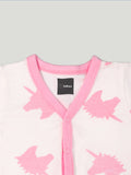 Kidbea 100% Organic Cotton Romper Bodysuit Jumpsuit Combo 3 Designs Colorpretzel heart unicorn Printed