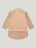 Kidbea Boys Kurta Pajama with Designer Nehru Jacket | Ethnic Wear Set for Festivals & Weddings | Coffee