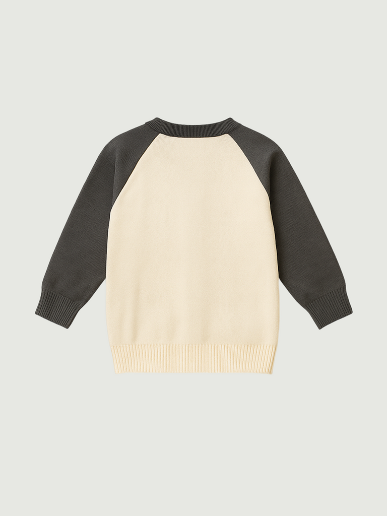 Baby Winter Knitted Cardigan | Organic Cotton Bear Sweater