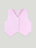 Girls Pink Striped Co-Ord Set | 100% Organic Cotton