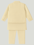 Kidbea Boys Kurta Pajama with Designer Nehru Jacket | Ethnic Wear Set for Festivals & Weddings | Pink