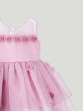Elegant Baby Girl Pink Tulle Dress | Soft & Stylish Party Wear