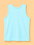 BambooTEC™ Bamboo Kids Vest Pack of 4 – Sky Blue Sleeveless Vests