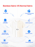 Unisex Bamboo Fabric White Little Warrior Oversized T-Shirt