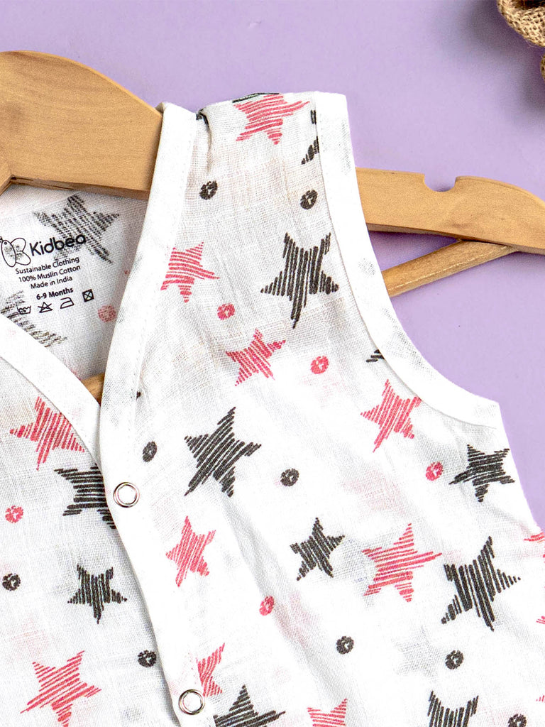 Premium Extra Soft Muslin Baby Jhabla | Assorted Cute Prints