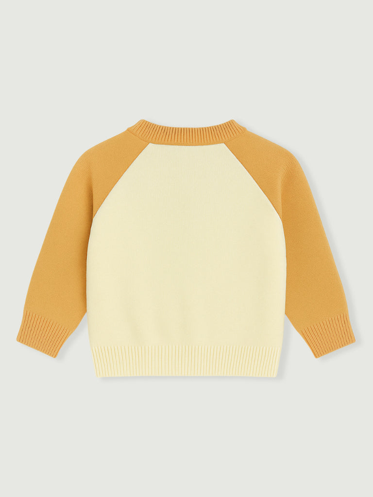 Baby Winter Knitted Cardigan | Organic Cotton Bear Sweater