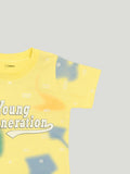 Kidbea Boys Summer Co-Ord Set | Cotton T-Shirt and Shorts for Kids | Yellow