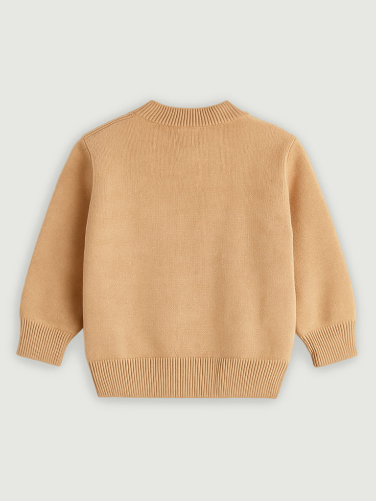 Organic Cotton Knitted Baby Sweater | Warm Winter Pullover