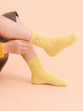 Bamboo Fabric Kids Ribbed Crew Socks
