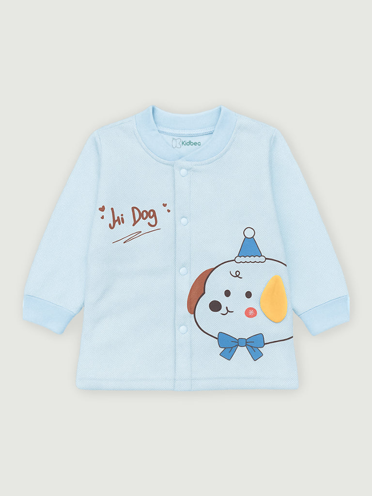 Baby Winter organic cotton  Set | Cute Dog Print Sweater & Pant
