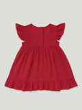Light Organic Cotton Trendy Maroon Frock | Elegant & Comfortable