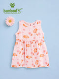 BambooTEC™ Bamboo Muslin Baby Girls Frock Pack of 3 – Frog & Floral, Puppy Floral & Star Flower Prints