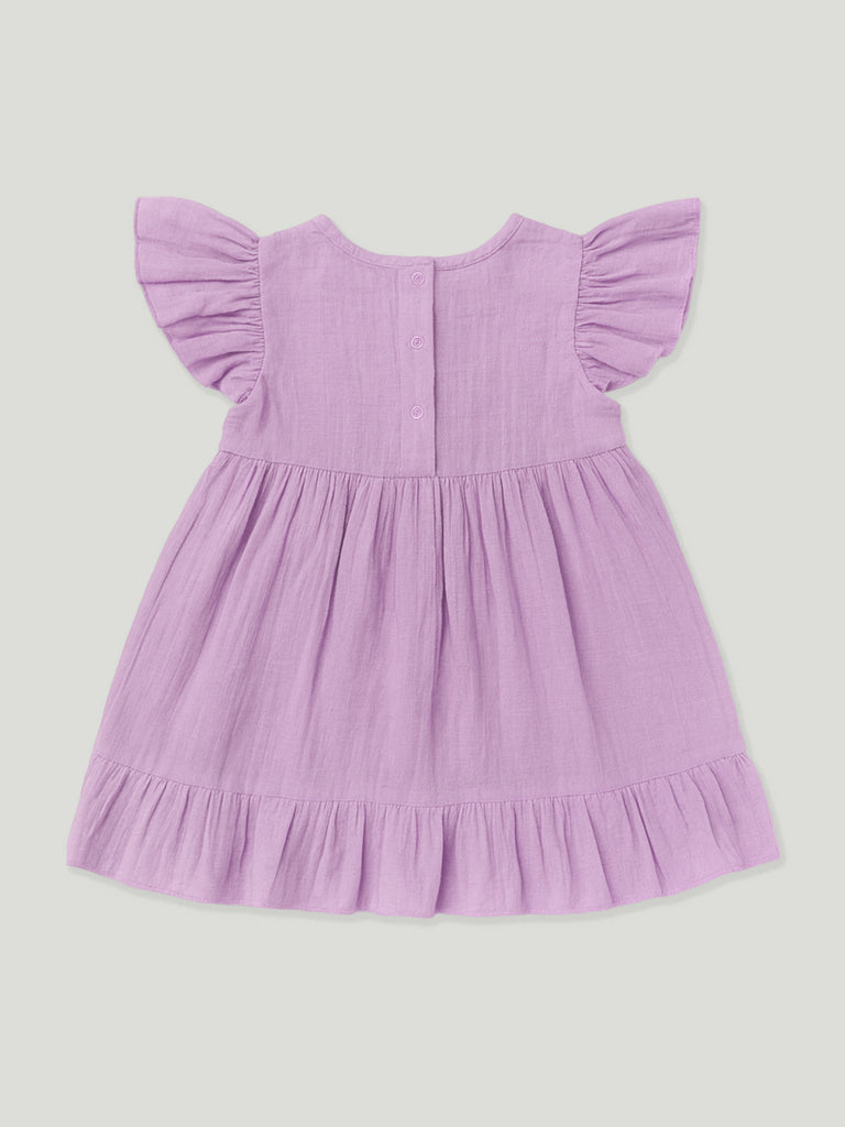 Light Linen Lavender Angel Frock | Elegant & Comfortable