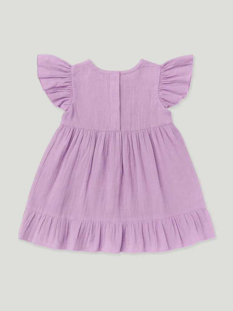 Light Organic Cotton Lavender Angel Frock | Elegant & Comfortable
