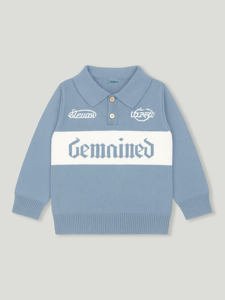 Cozy Winter organic cotton Set for Baby Boys | Polo & Pant Co-ord