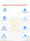 Unisex Bamboo Fabric Yellow Cute Friends Print Oversized T-Shirt