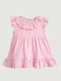 Light Linen Girls Dress Set | Pack of 2 (Rust & Charming Pink)
